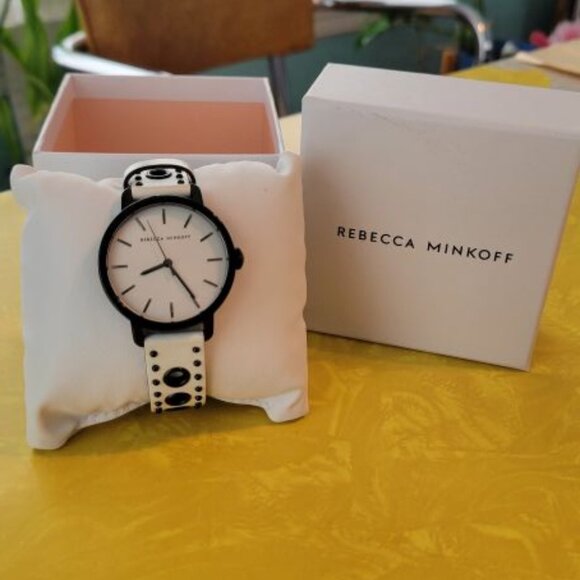 White Rebecca Minkoff BFFL Watch - Picture 1 of 5